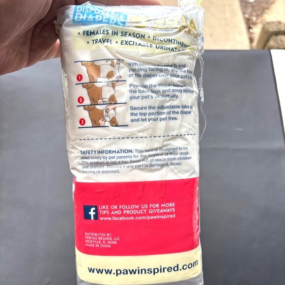 Ultra Protection Disposable Dog Diapers Medium 32 Ct Leak Proof Repositionable F - Picture 5 of 6